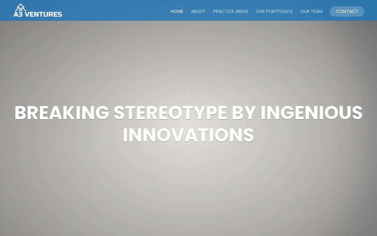 A3Ventures website preview