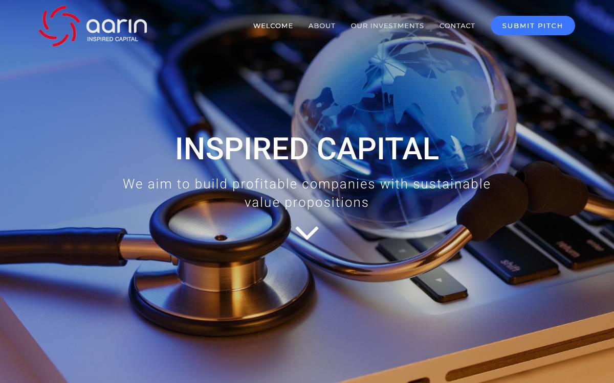 Aarin Capital website preview