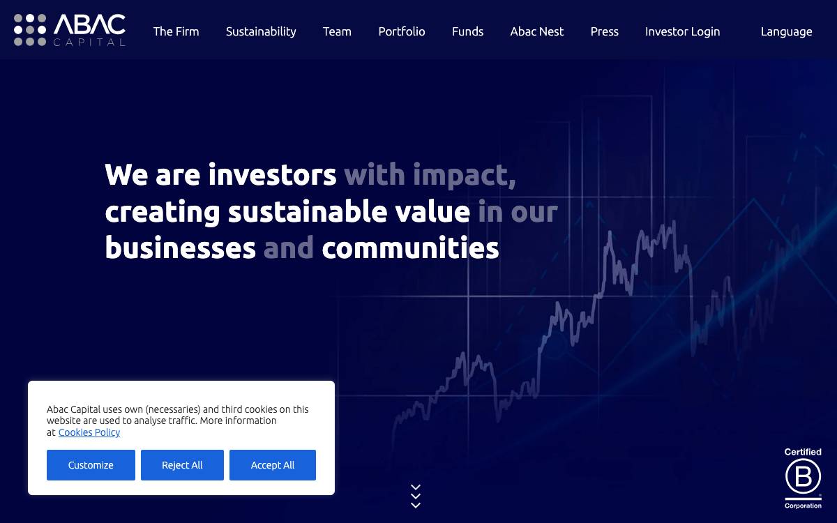 Abac Capital Manager S.G.E.I.C., website preview