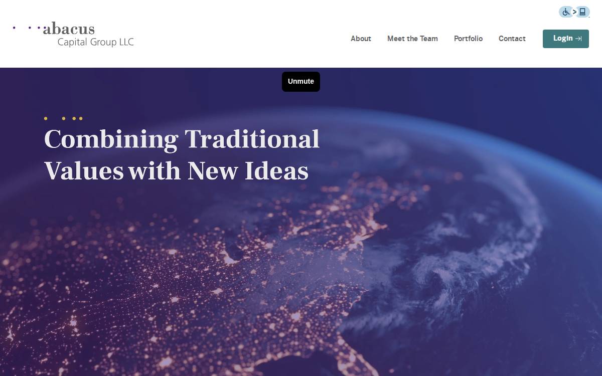Abacus Capital Group website preview