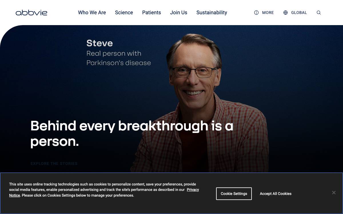 AbbVie website preview