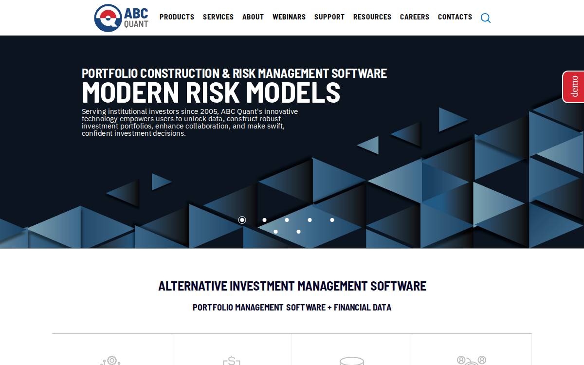 ABC Quant website preview
