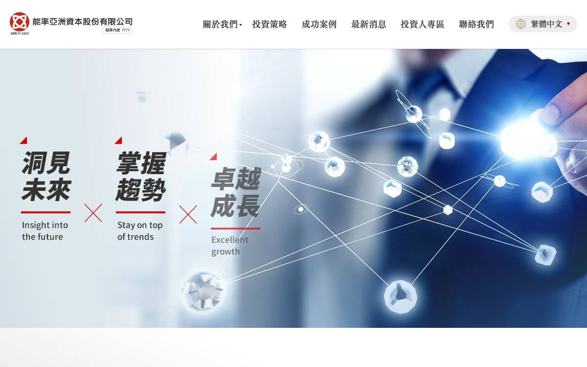 ABICO Asia Capital Corporation website preview
