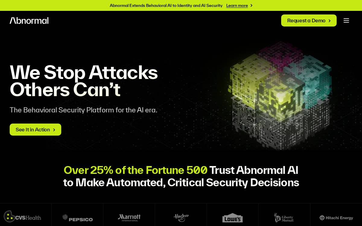 Abnormal AI website preview