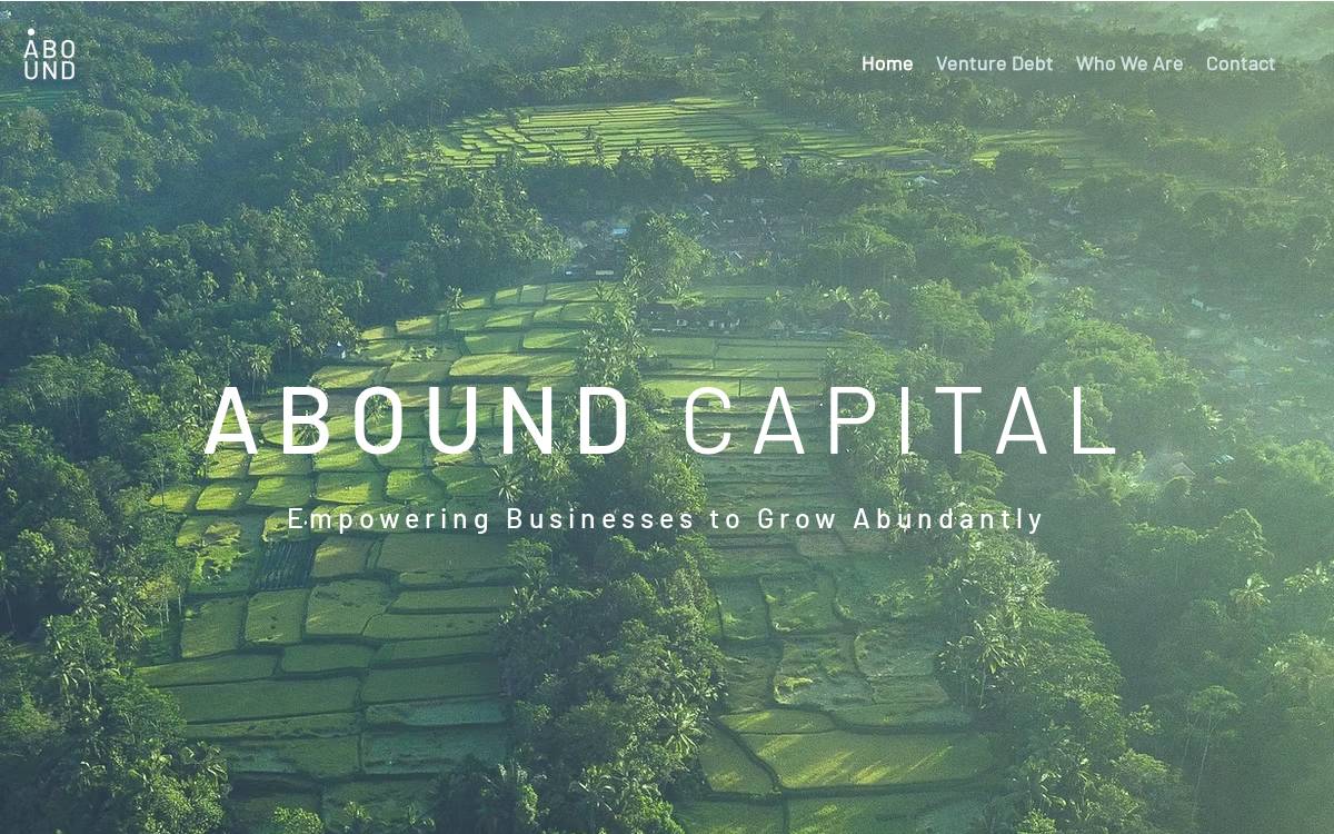 Abound Capital website preview