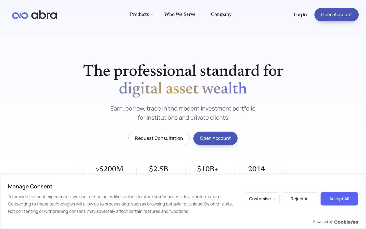 Abra website preview