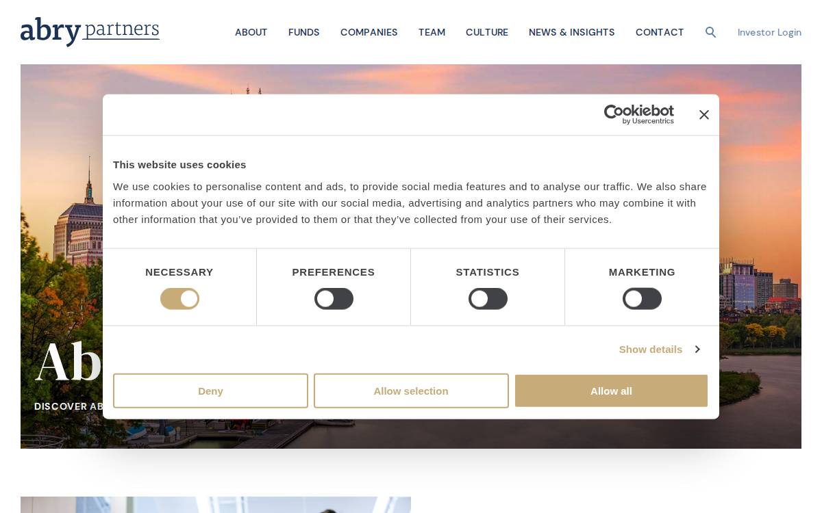 ABRY Partners website preview