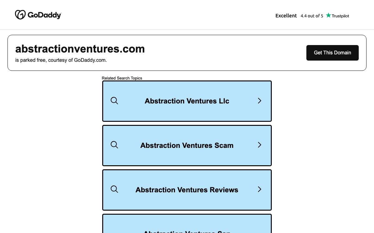Abstraction Ventures website preview