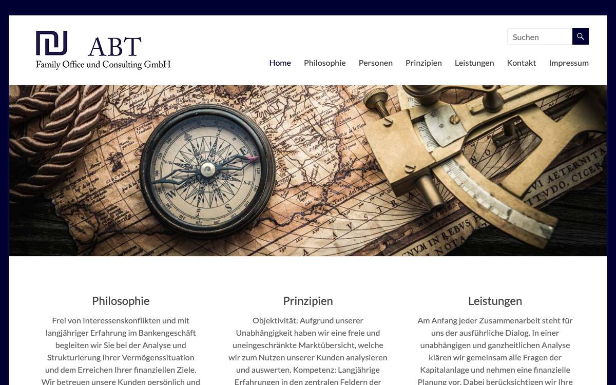 ABT Family Office und Consulting GmbH website preview