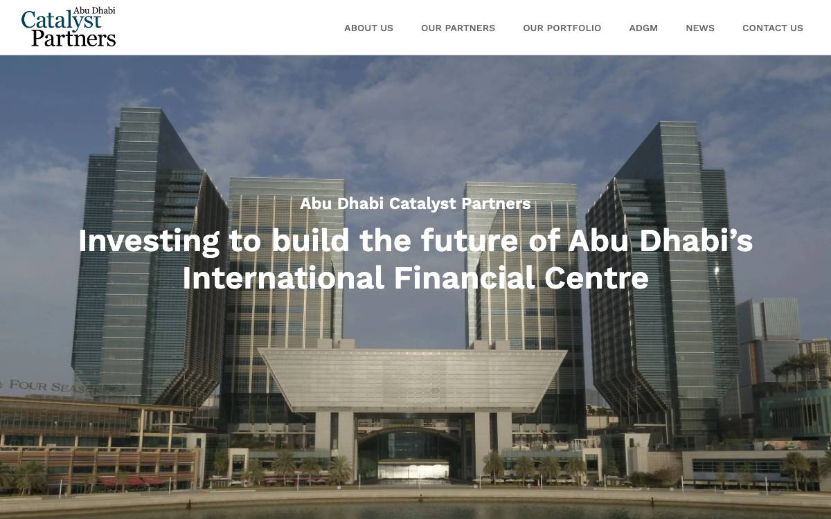 Abu Dhabi Catalyst Partners website preview