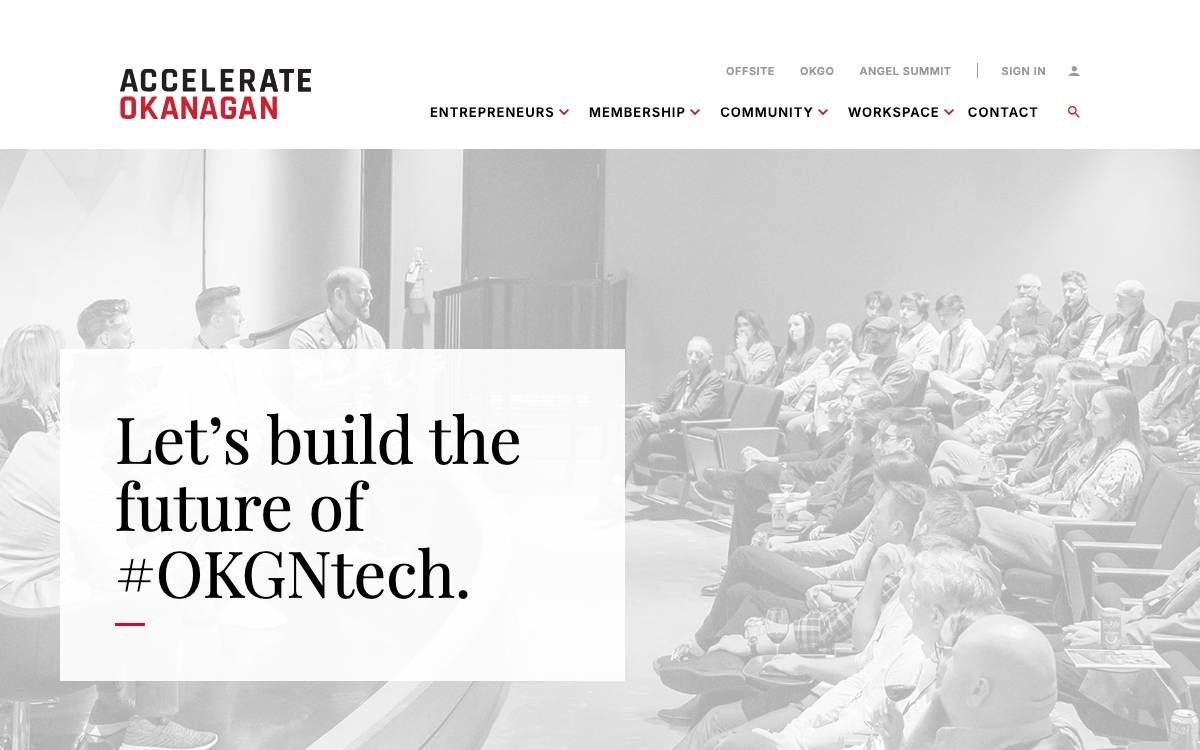 Accelerate Okanagan website preview