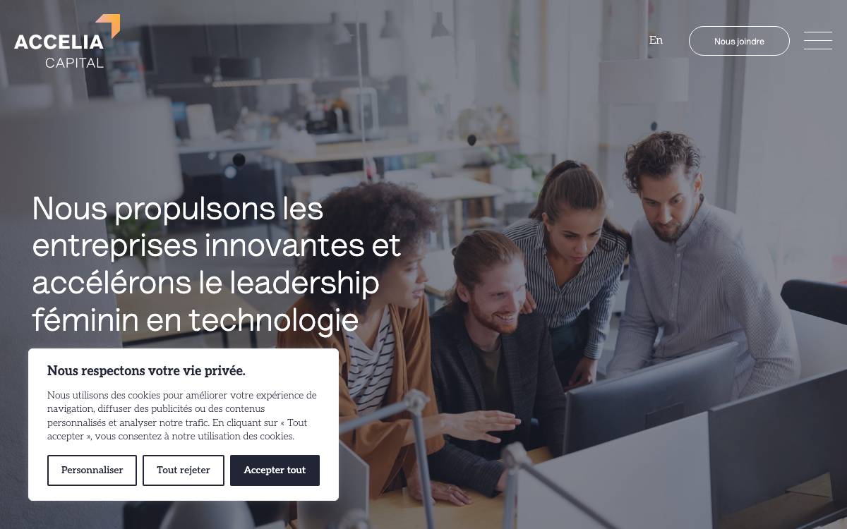 Accelia Capital website preview