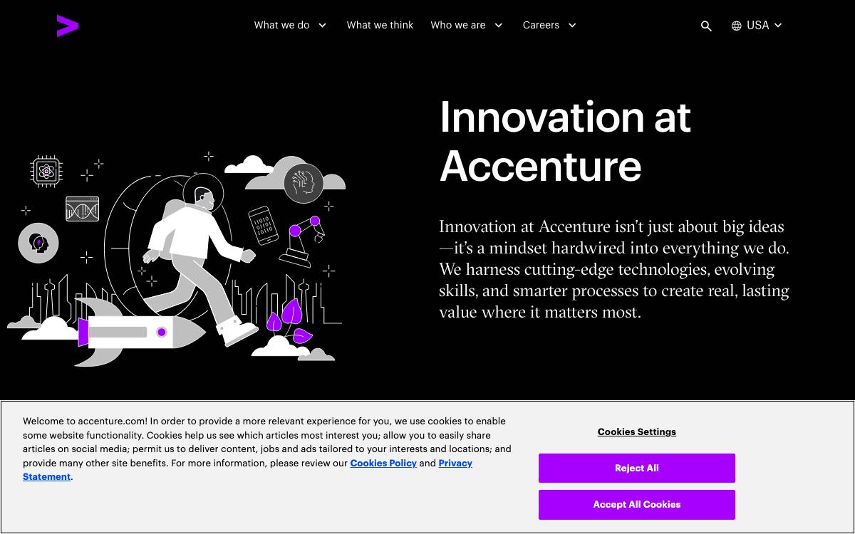 Accenture Ventures website preview