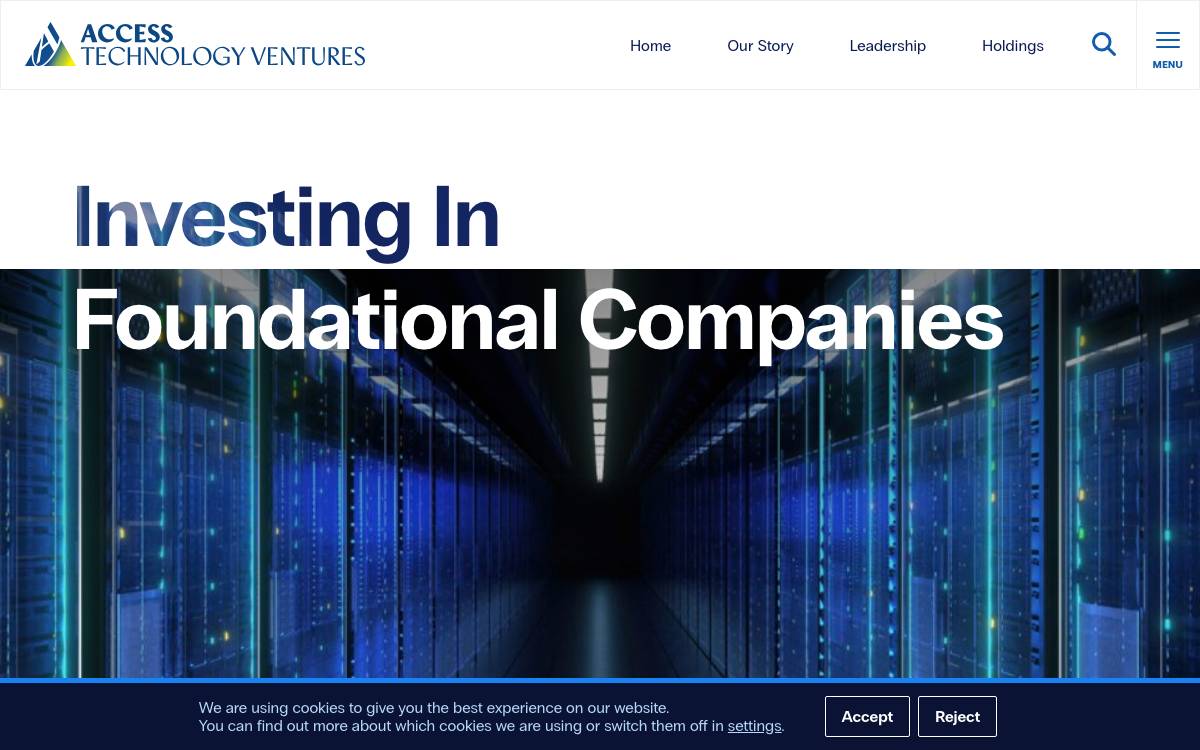 Access Technology Ventures website preview