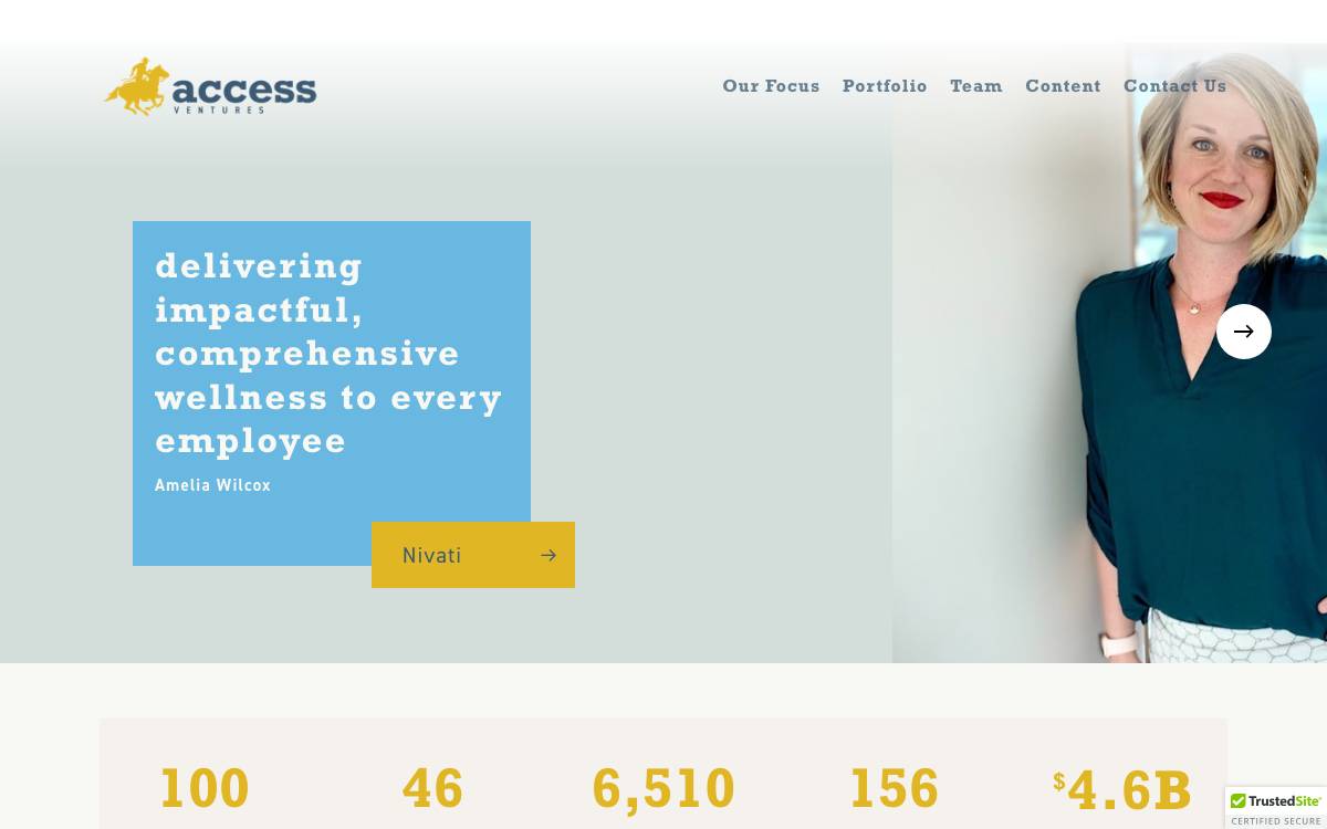 Access Venture Partners website preview