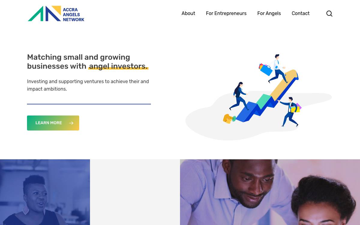 Accra Angels Network website preview