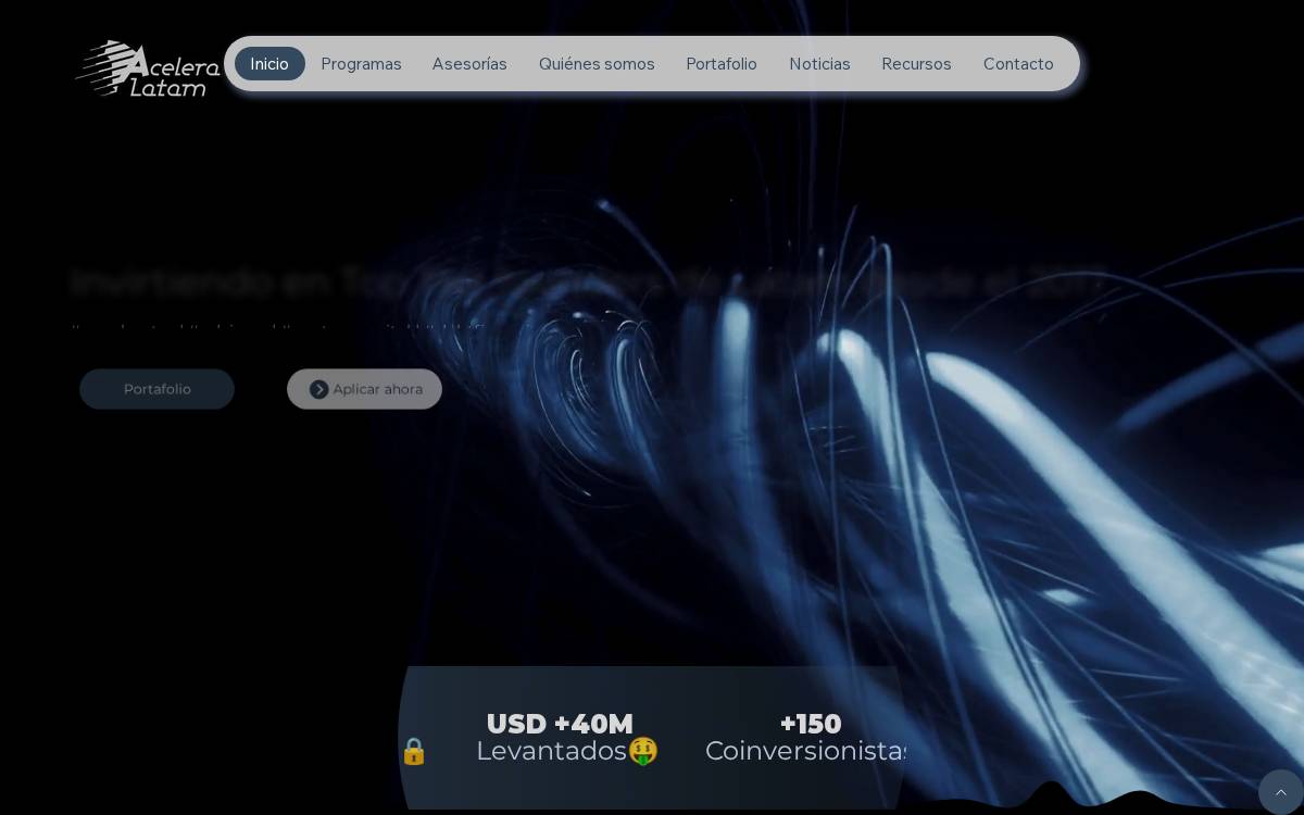 AceleraLatam website preview