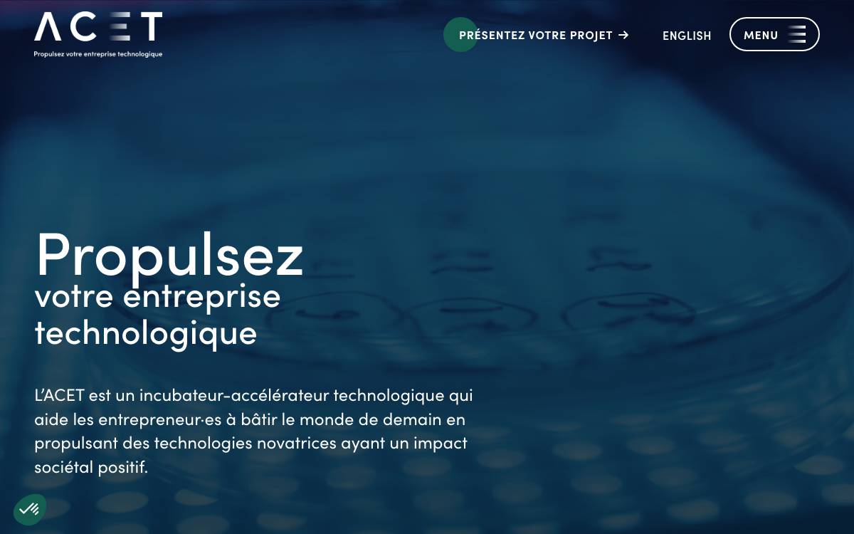 ACET Capital website preview