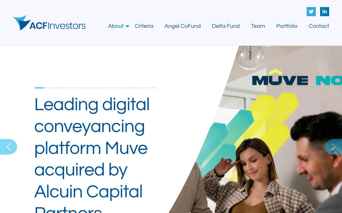 ACF Investors website preview