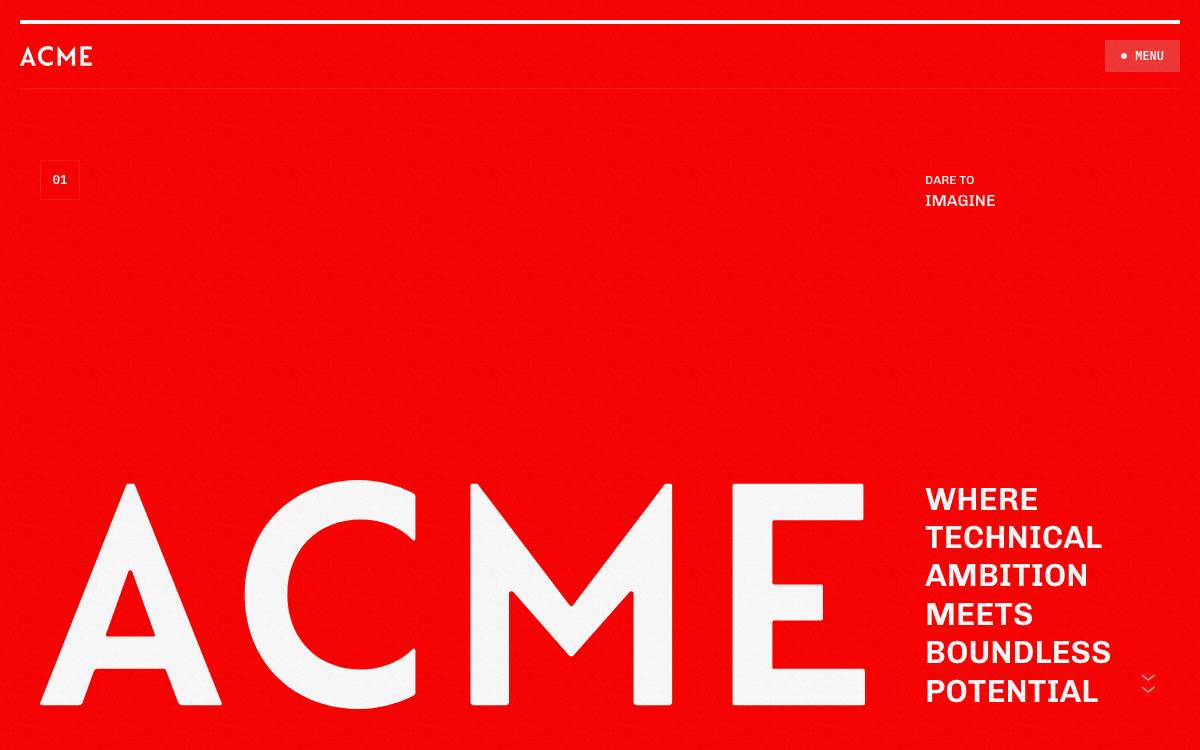 ACME Capital website preview