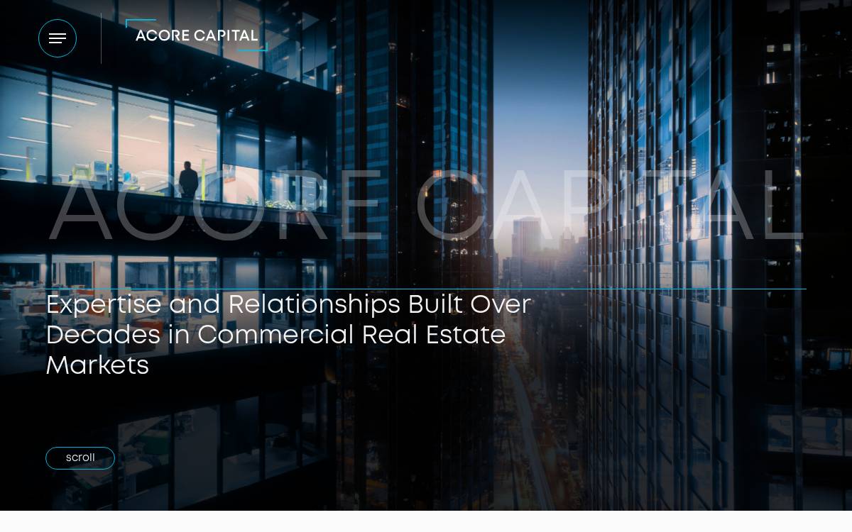 ACORE Capital website preview