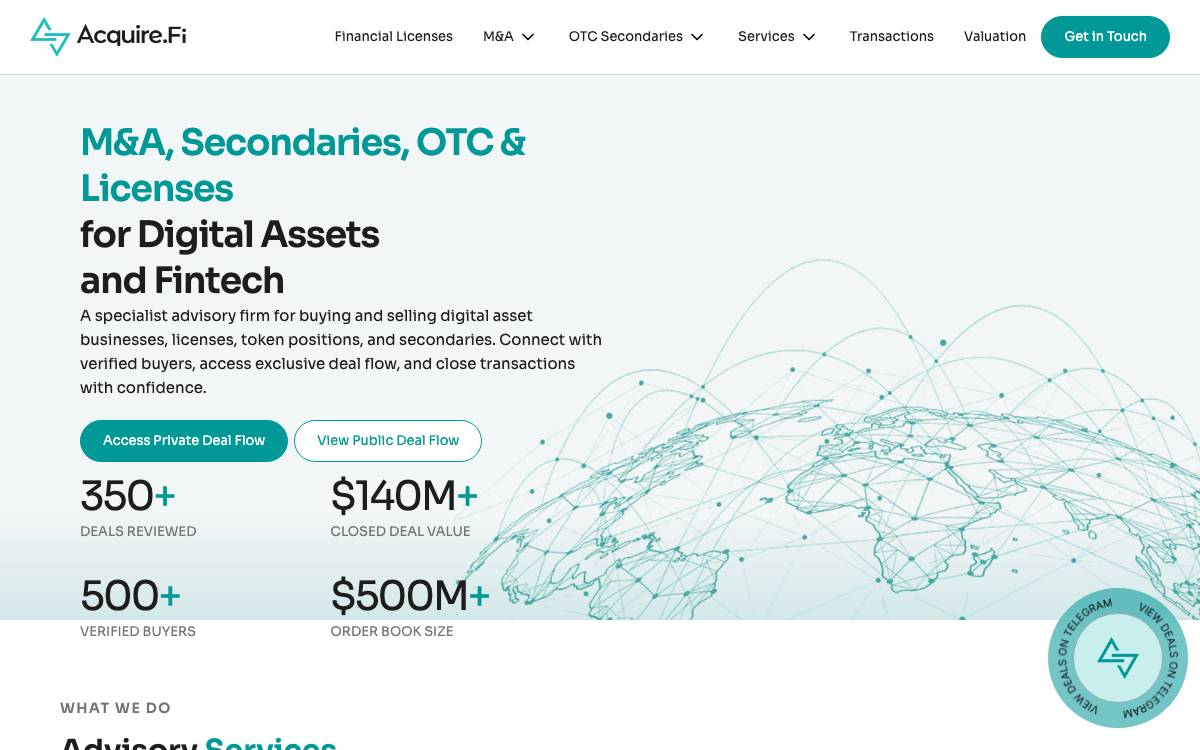 Acquire Fi website preview