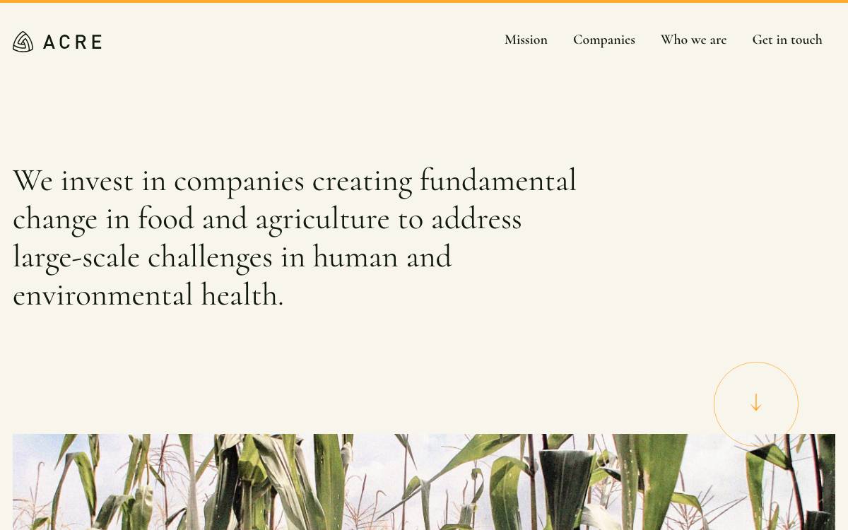 Acre Venture Partners website preview