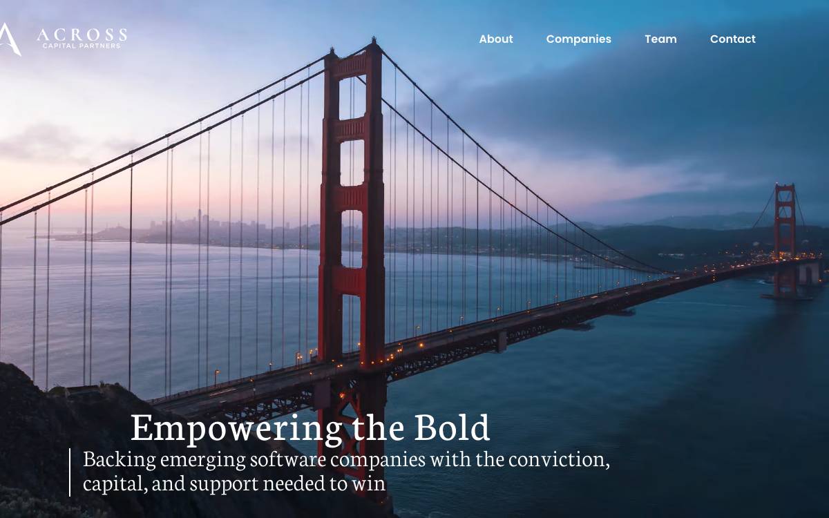 Across Capital Partners website preview
