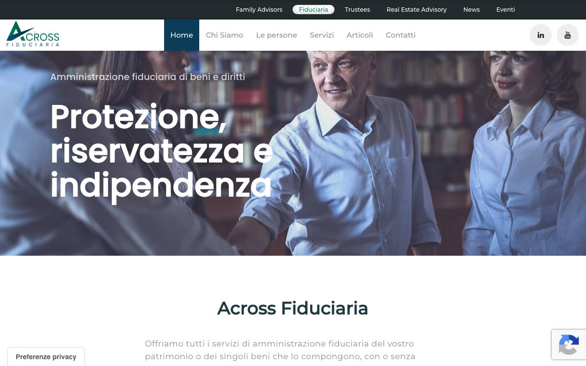 Across Group website preview
