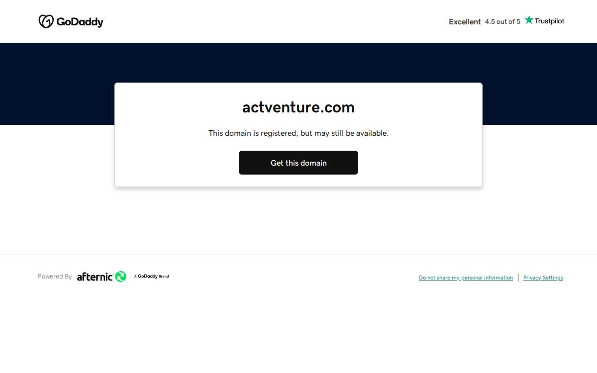 ACT Venture Capital website preview