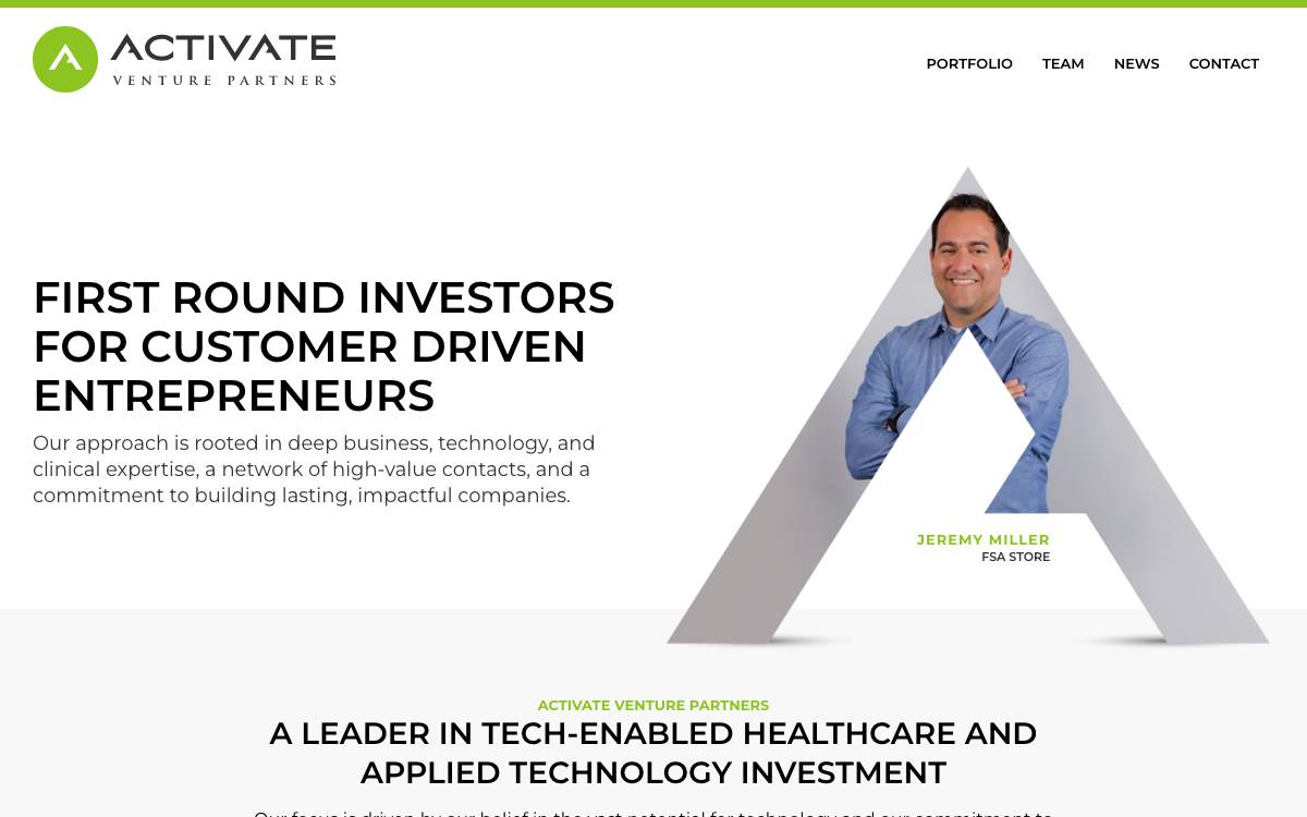Activate Venture Partners website preview