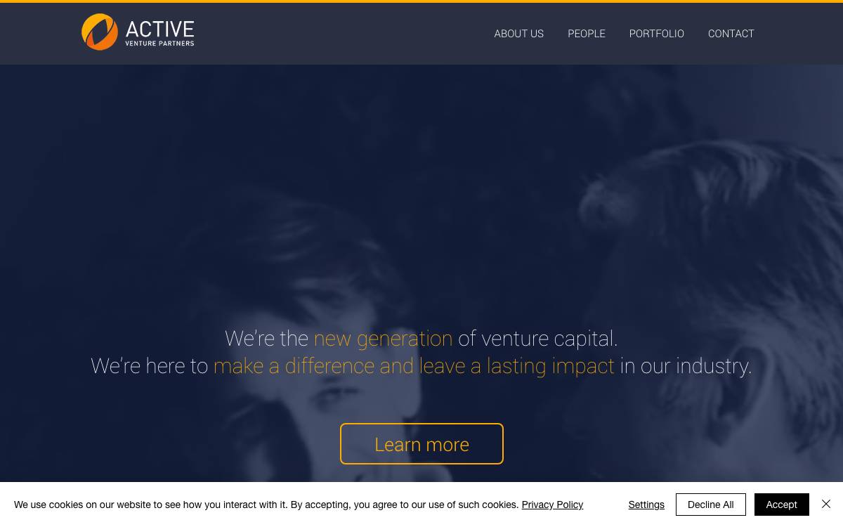 Active Venture Partners website preview