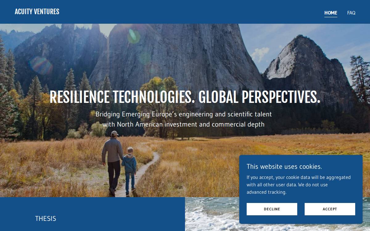 Acuity Ventures website preview