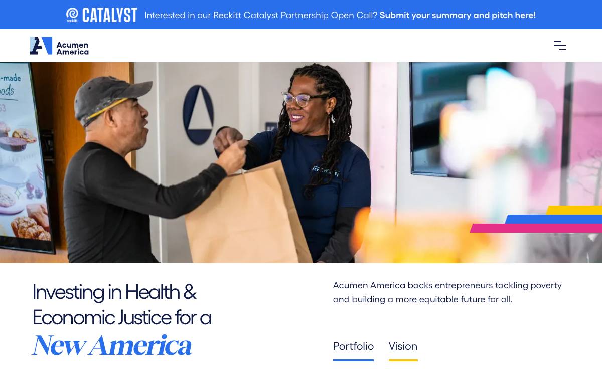Acumen America website preview