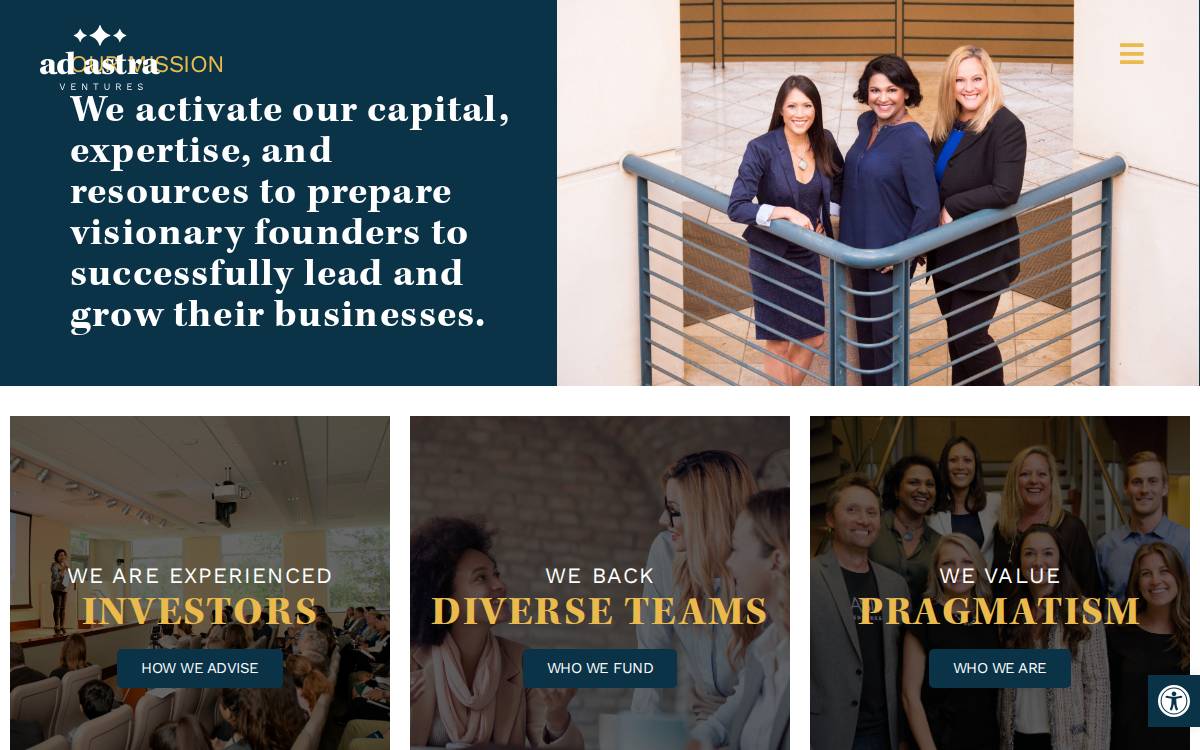 Ad Astra Ventures website preview