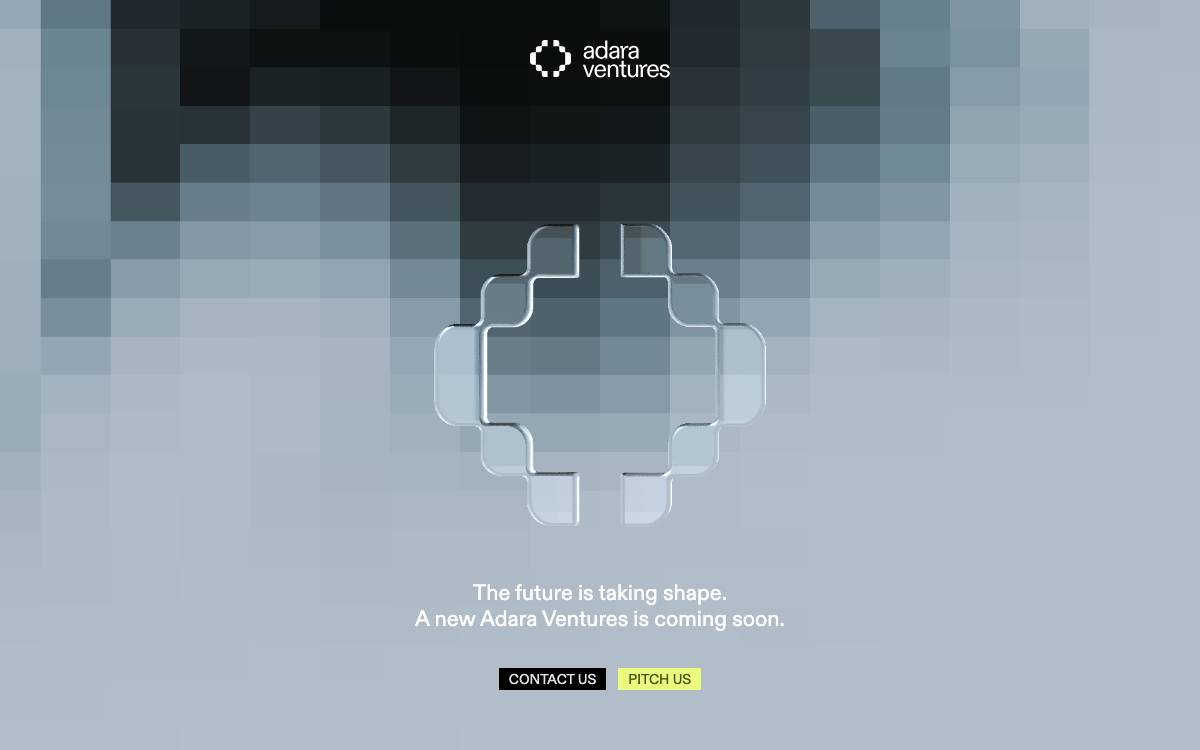 Adara Ventures website preview