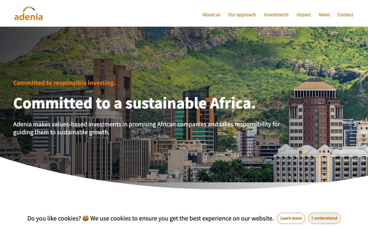 Adenia Partners website preview