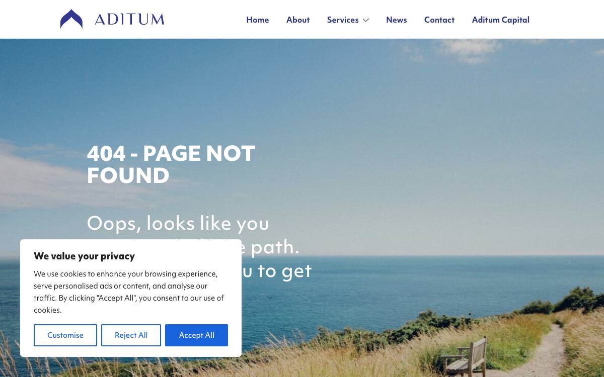Aditum Ventures website preview