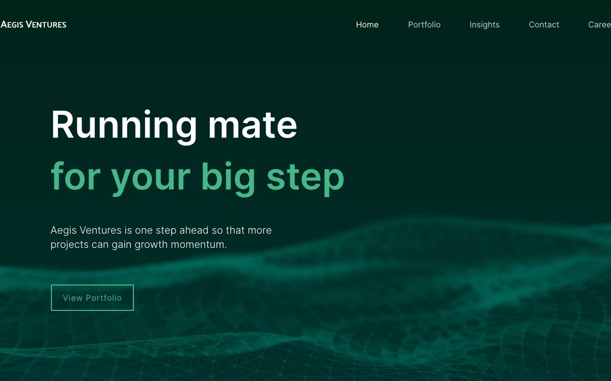 Aegis Ventues website preview