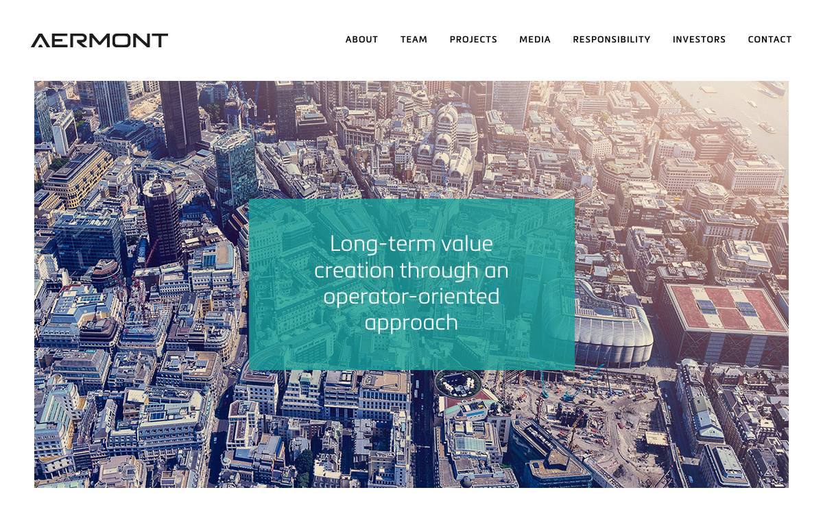 Aermont website preview