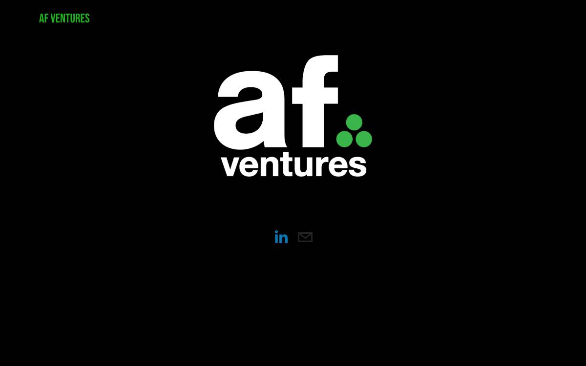 AF Ventures website preview