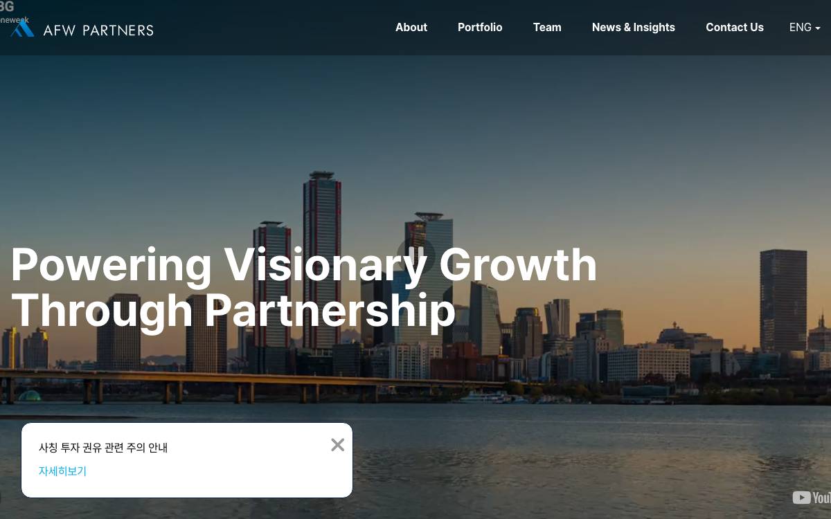 AF WPartners website preview