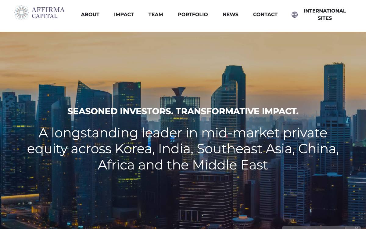 Affirma Capital Managers (Singapore) Pte. Ltd. website preview