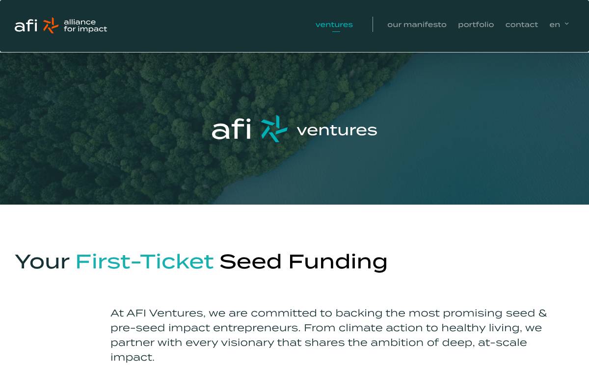AFI Ventures website preview