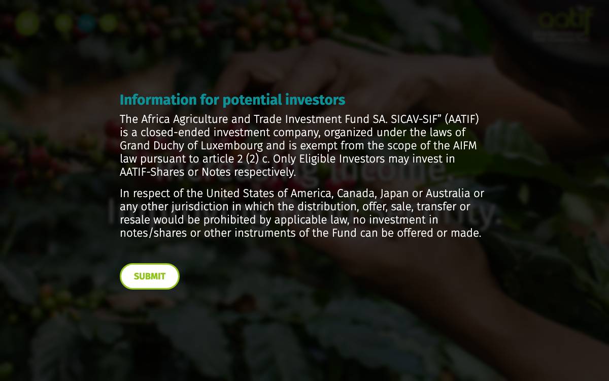 Africa Agriculture and Trade Investment Fund (AATIF) website preview