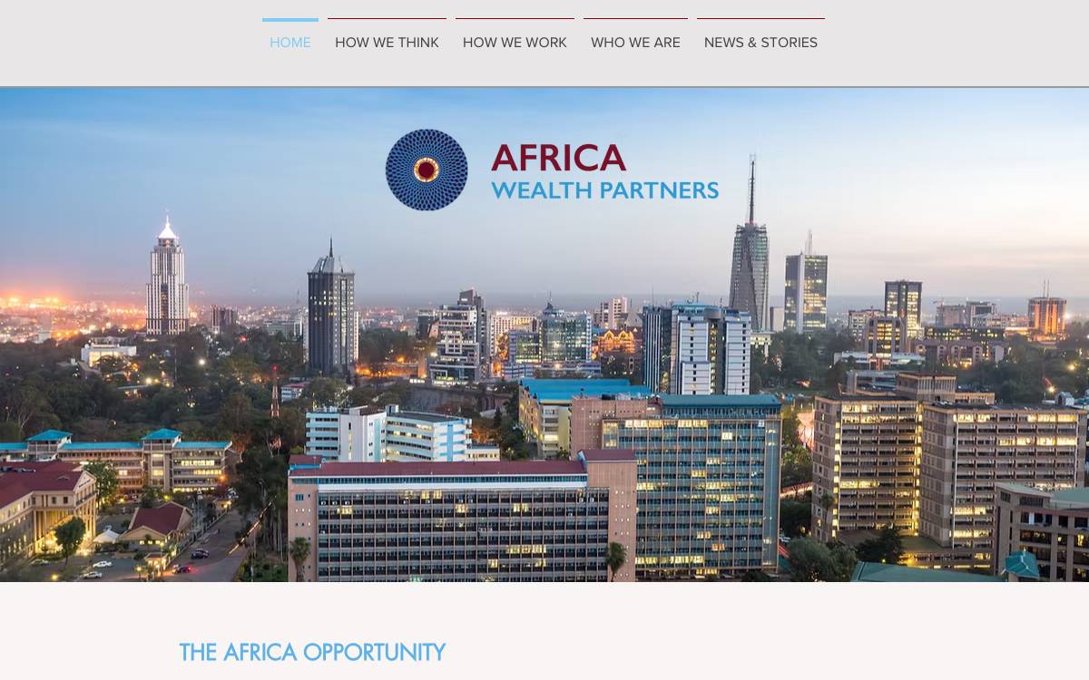 Africa Wealth Partners website preview
