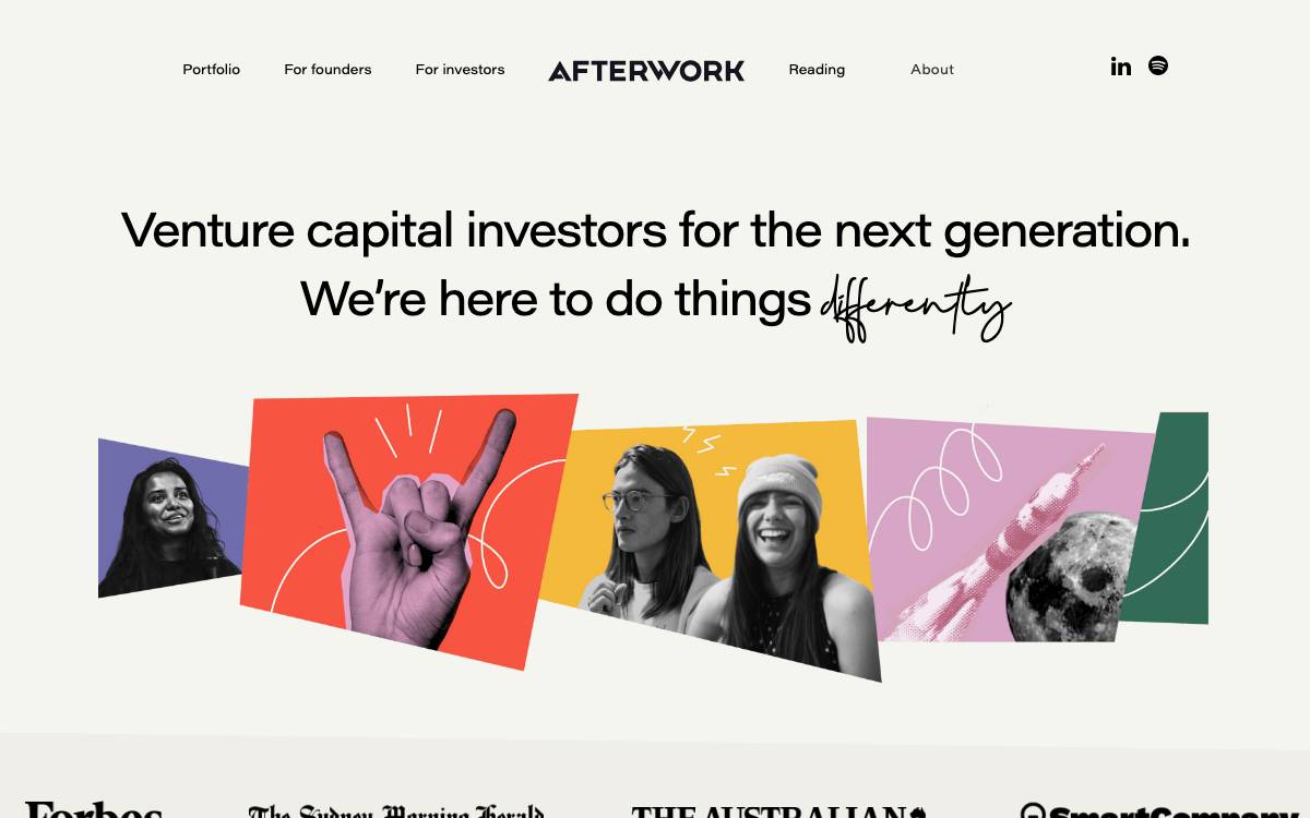 AfterWork Ventures website preview