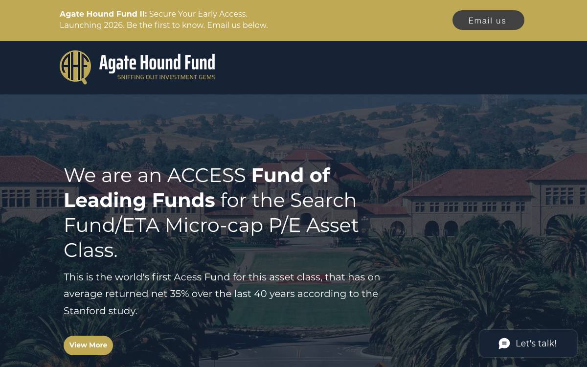 Agate Hound website preview