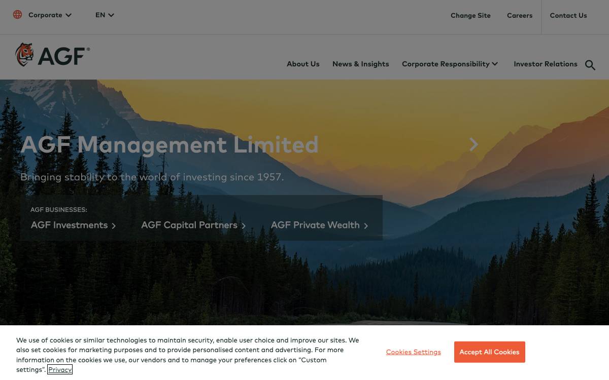 AGF website preview