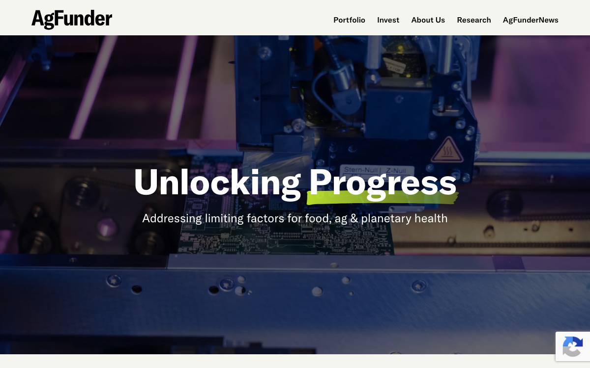AgFunder website preview